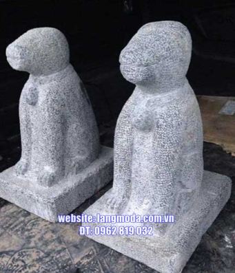 Chó đá phong thủy - Lăng Mộ Đá Bảo Châu - Công Ty Đá Mỹ Nghệ Bảo Châu